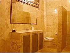 bathroom at cendana resort
